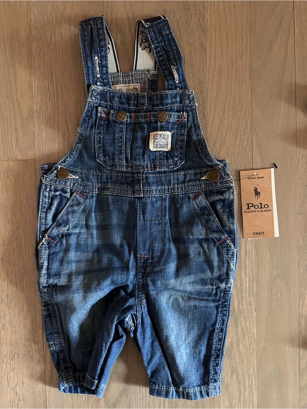 Polo by Ralph Lauren Denim Blue Toddler Overalls
